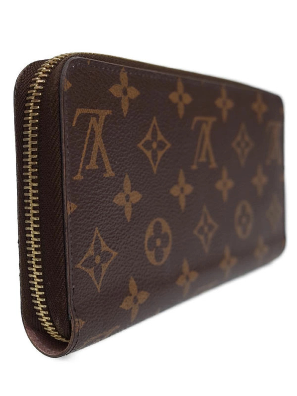 Louis Vuitton Long Zipper Monogram Round Wallet Zippy Brown
